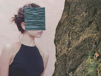 Elemental analogue collage cut paste surrealism vintage