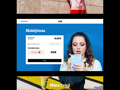 Tele2 Postpaid website animation bills black blue bold data digital fresh landing payment phones photos plans telecom telecommunications ui uiux visual design website website design