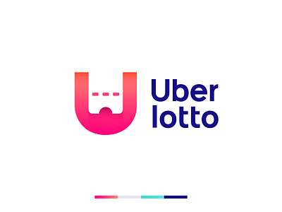 Logo for Lottery Platform brand branding gambling game gradient icon identity logo lottery lotto mark minimal money pink platform symbol ticket vibrant voucher win