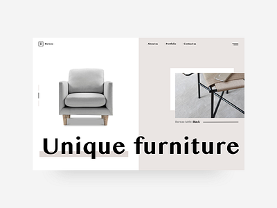 Furniture Web Design Exploration