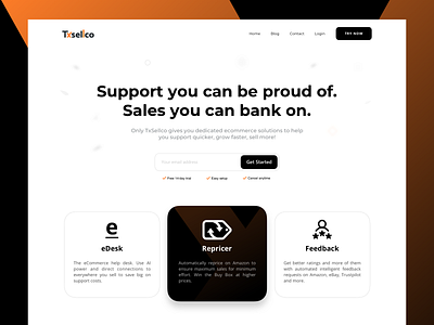 Txsellco E Commerce Solution bank clean sales solution support ui ui design ux website
