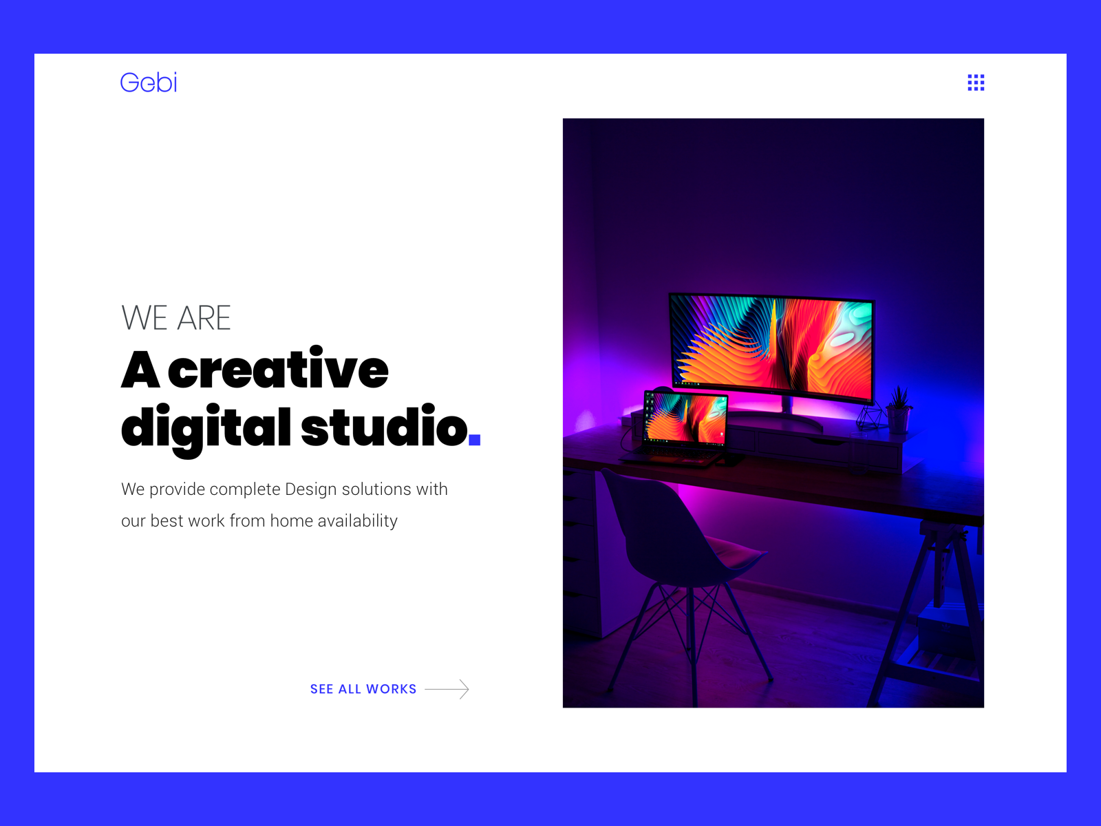 Digital Design Studio site by Tushar Saini on Dribbble