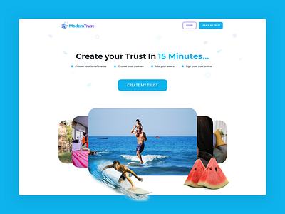 Create your trust 2d booking classy clean design insurance law modern online trust trusted ui website