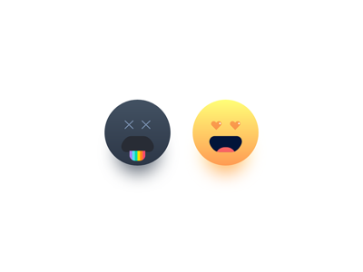 Emoji emoji illustration yuck love wow