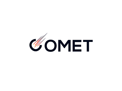 Comet logo 2d clean comet design illustration logo logodesign typography vector