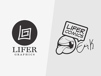 Lifer Graphics & Lifer Comics art branding cartoons comics graphic design humor illustration logo design minimalist portfolio presentation professional graphics