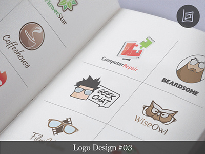 Logo Design 03 art branding cartoons comics graphic design humor illustration logo design minimalist portfolio presentation professional graphics