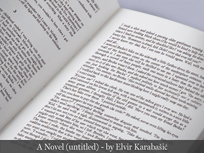 A Novel - By Elvir Karabasic book books horror mockup mystery novel reading thriller typewriter words writer writing