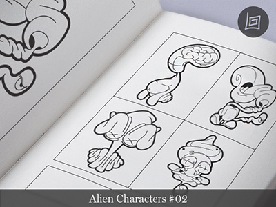 Alien Characters 02 alien brand cartoon comic design drawing fun funny icon illustration logo t shirt