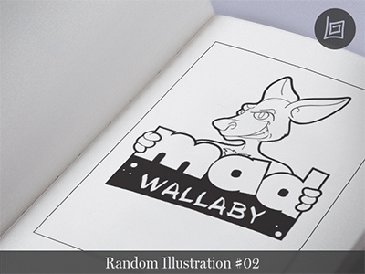 Wallaby Illustration #02 alien brand cartoon comic design drawing fun funny icon illustration logo t shirt