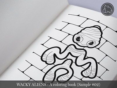 Wacky Aliens - A coloring book / Preview 02