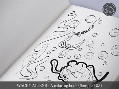 Wacky Aliens - A coloring book / Preview 03 adult coloring book alien aliens art book children coloring book illustration kids new novel wacky