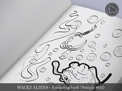 Wacky Aliens - A coloring book / Preview 03