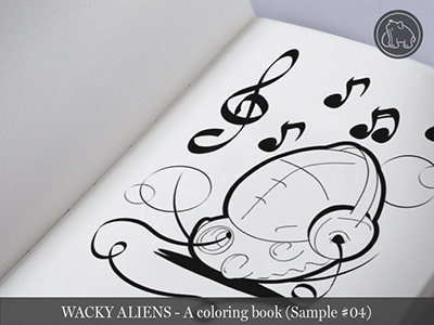 Wacky Aliens - A coloring book / Preview 04 adult coloring book alien aliens art book children coloring book illustration kids new novel wacky