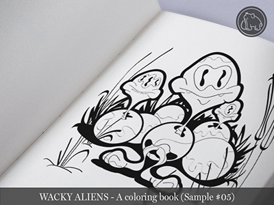 Wacky Aliens - A coloring book / Preview 05