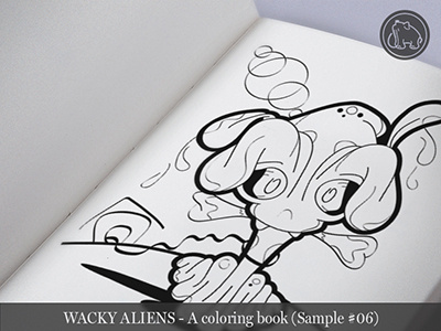 Wacky Aliens - A coloring book / Preview 06 adult coloring book alien aliens art book children coloring book illustration kids new novel wacky