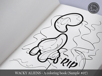 Wacky Aliens - A coloring book / Preview 07 adult coloring book alien aliens art book children coloring book illustration kids new novel wacky