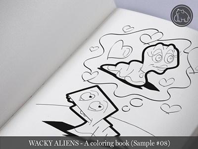 Wacky Aliens - A coloring book / Preview 08 adult coloring book alien aliens art book children coloring book illustration kids new novel wacky