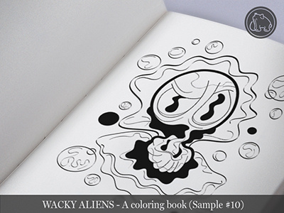 Wacky Aliens - A coloring book / Preview 10 adult coloring book alien aliens art book children coloring book illustration kids new novel wacky