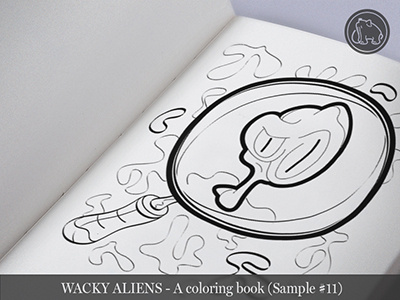 Wacky Aliens - A coloring book / Preview 11 adult coloring book alien aliens art book children coloring book illustration kids new novel wacky