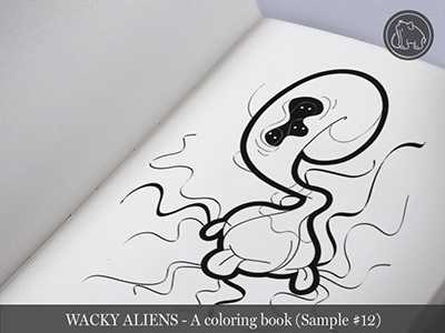 Wacky Aliens - A coloring book / Preview 12 adult coloring book alien aliens art book children coloring book illustration kids new novel wacky
