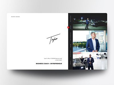 Web Design Refresh: "Tighe" clean minimal signature web design website white