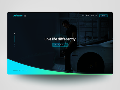 Web Design WIP: "Life by Design"