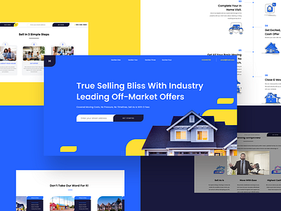 Home Adopters - Blue Concept 🔵 blue website hero banner web design