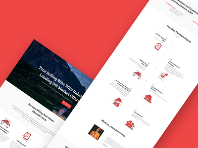 Home Adopters - Red Concept 🔴 icons landing page webdesign