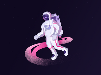 Astronaut Exploring