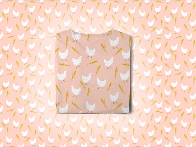 Farm Animal Pattern - Chicken clothes farm animals fashion illustration pattern pattern design seamless seamless pattern surface pattern vector