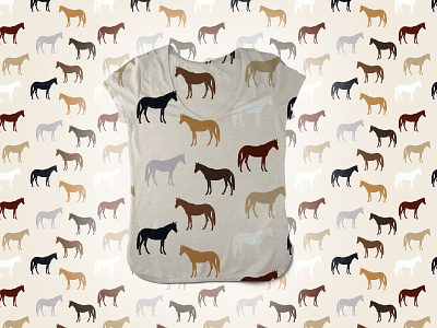 Farm Animal Pattern - Horse clothes farm animals fashion illustration pattern pattern design seamless seamless pattern surface pattern