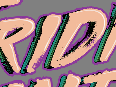 Custom vector brush lettering acrylic illustrator lettering logotype typography