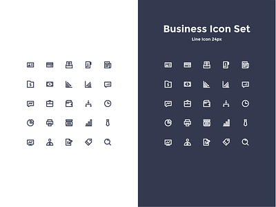 Business Icon Set app flat icon app ui ux vector