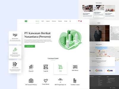 Redesign Website KBN design icon ui ux