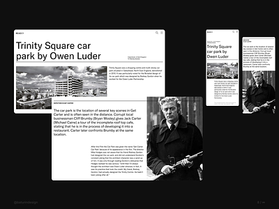 #008 Architecture journal baturindesign concept design minimal product design ui ux web website