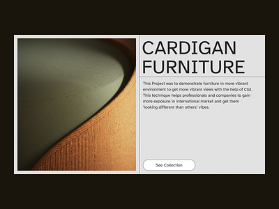 Cardigan furniture baturindesign concept dailyui design dribbble minimal ui ux