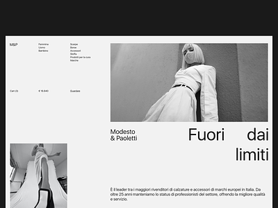 #025 Modesto & Paoletti baturindesign concept design dribbble fashion minimal product design ui ux web webdesign