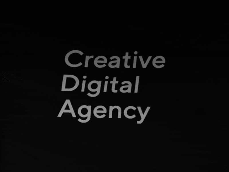 CDA agency animation black branding debut digital gif mobile ui