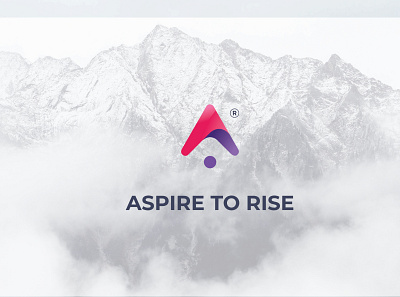 Logo Proposal #1 abstract mark aspire brand branding flat identity logo logo design minimal purple purple hair purple logo vector