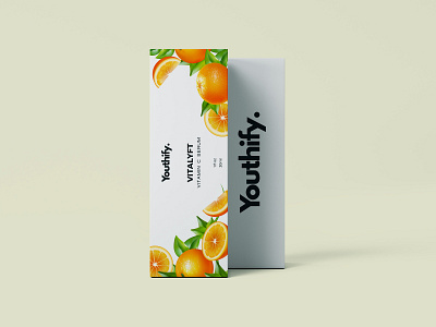 Product Packaging Vitamin C Serum box citrus design minimal oranges packaging packaging design packagingdesign product productdesign products vector vitamin vitamin c white