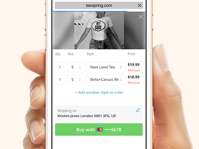 Quick checkout cart checkout commerce product shopping ux