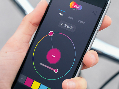 Color Picker App app color color picker free freebies ios iphone mobile picker sketch ui ux