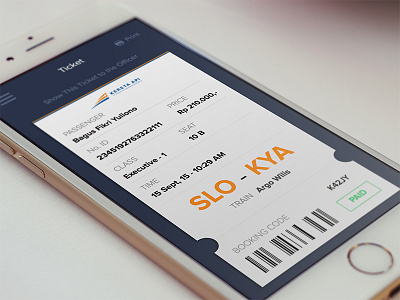 Train Ticket App app apps ios iphone ticket train ui ux