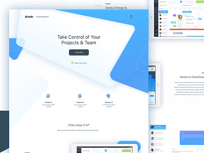 Project Management Landing page