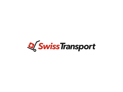 Swiss Transport black brand brand identity dolly identity logo logocore mover moving company proxima nova red sketch swiss swiss cross swiss transport switzerland