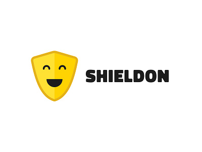 Shieldon affinity affinity designer antivirus logo black bold don jose don josé happy happy logo logo logo challenge logo workout logoworkout shield shield logo shieldster smiling smiling shield tylerholley yellow