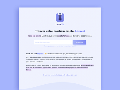 Larabiz — L'emploi pour les artisans du web branding design graphic design landing page logo ui web webdesign website