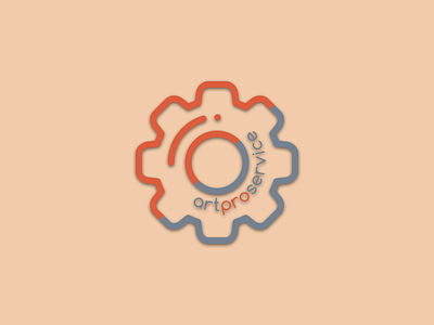 ArtPro Service / logo branding circle design gear logo
