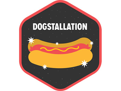 Dogstallation dog funny hot pun